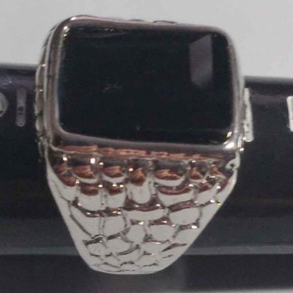 Men's Black Onyx Cubic Zirconia so 7,10,8 - Picture 4 of 4